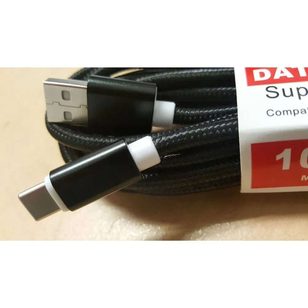 10ft Long Type C Charging Cable for Samsung and other devices with Type C port